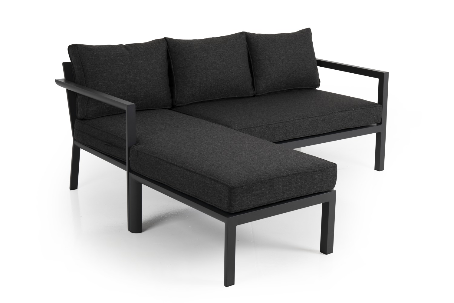 Garten Lounge Set DEALIA Diwan Sofa dunkelgrau