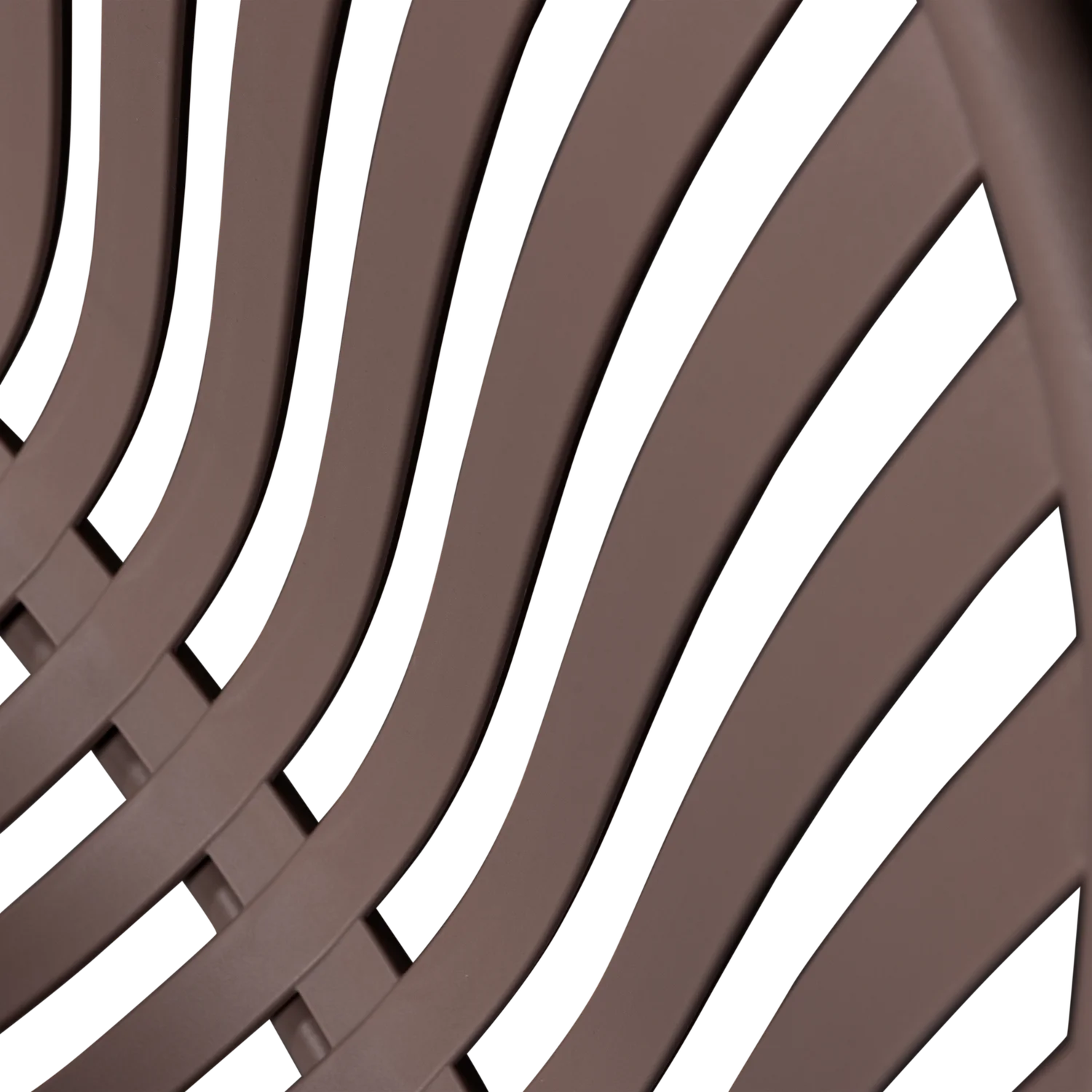 Outdoor Lounge Sessel BRUCE mit Hocker Metall lila braun Gartensessel