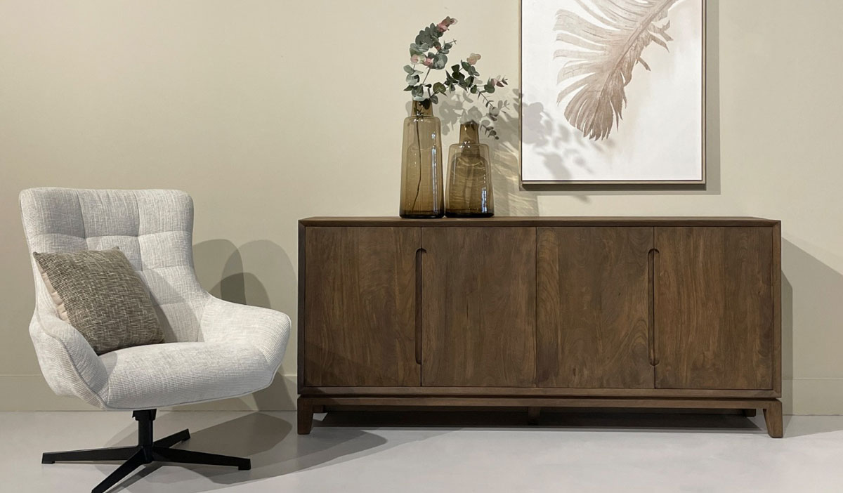 Sideboard Kommode Cortez 190 cm Mangoholz braun