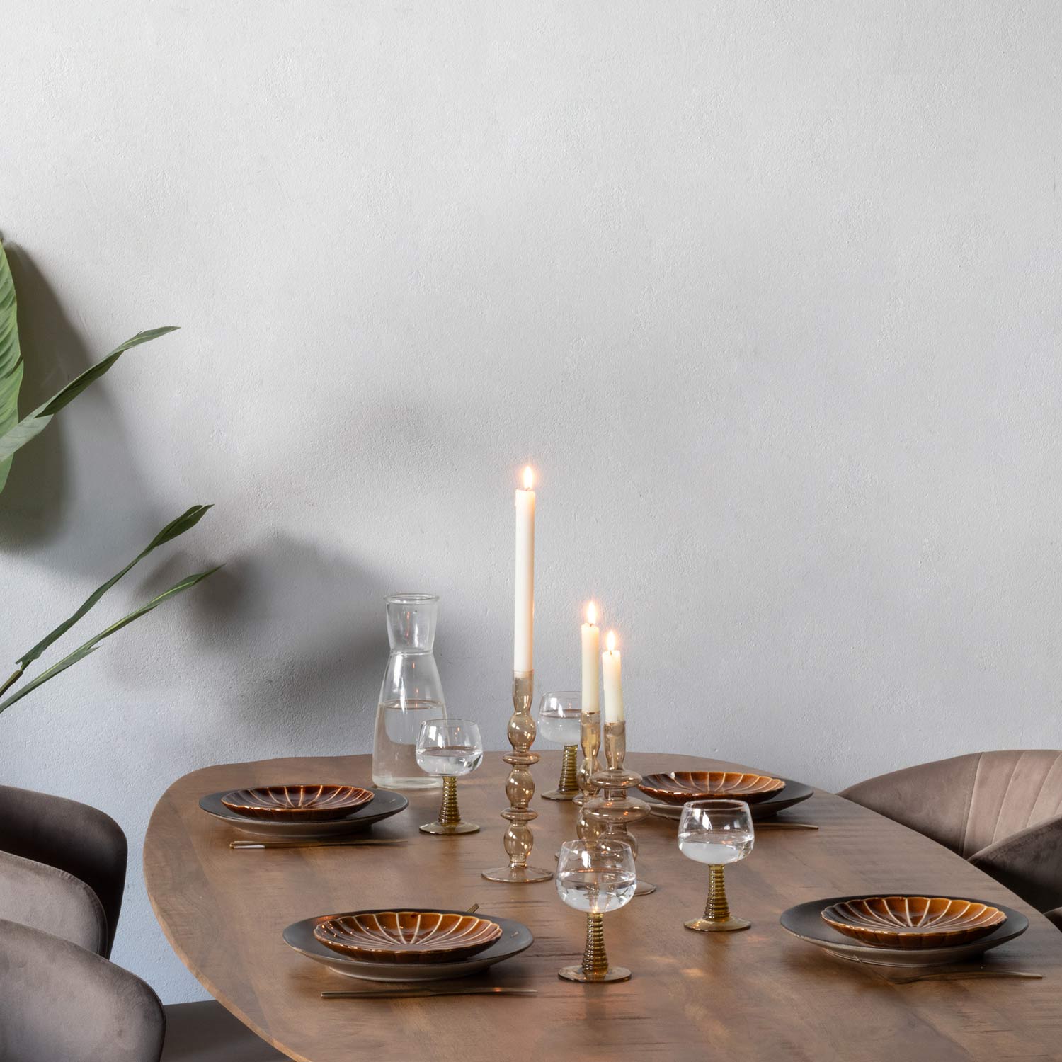 Esstisch LEON 240 x 100 cm oval Mango