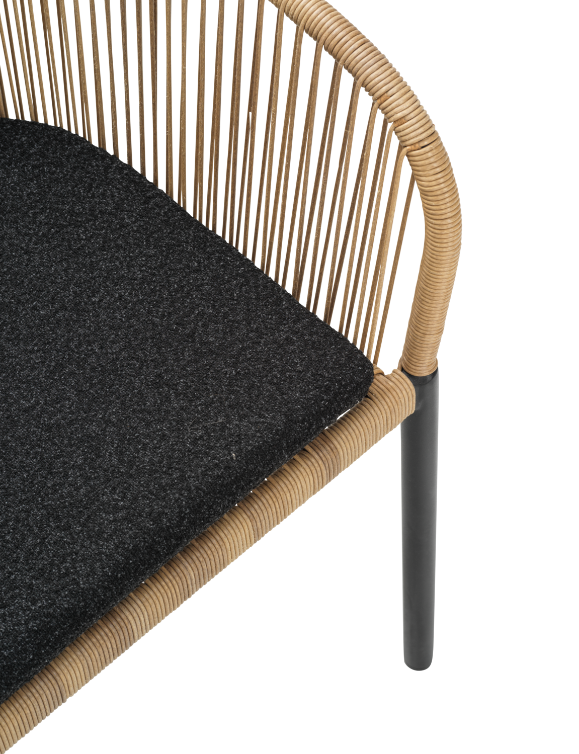  Gartensessel Gartenstuhl Delta Geflecht beige Aluminium  