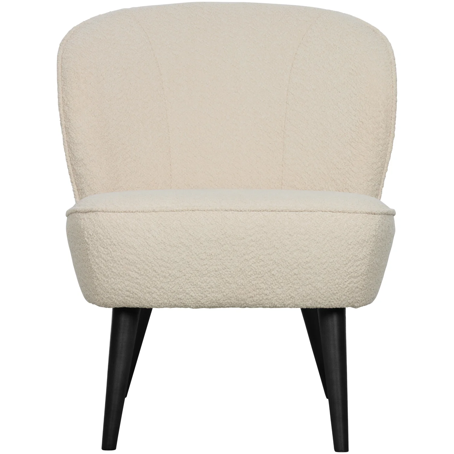 Sessel SARA Bouclé cremefarben Loungesessel Clubsessel Chair