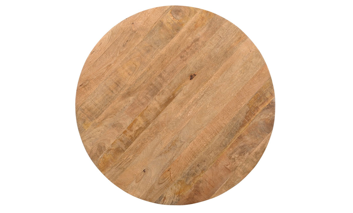 Esstisch LEON rund Ø 150 cm Mangoholz Metall