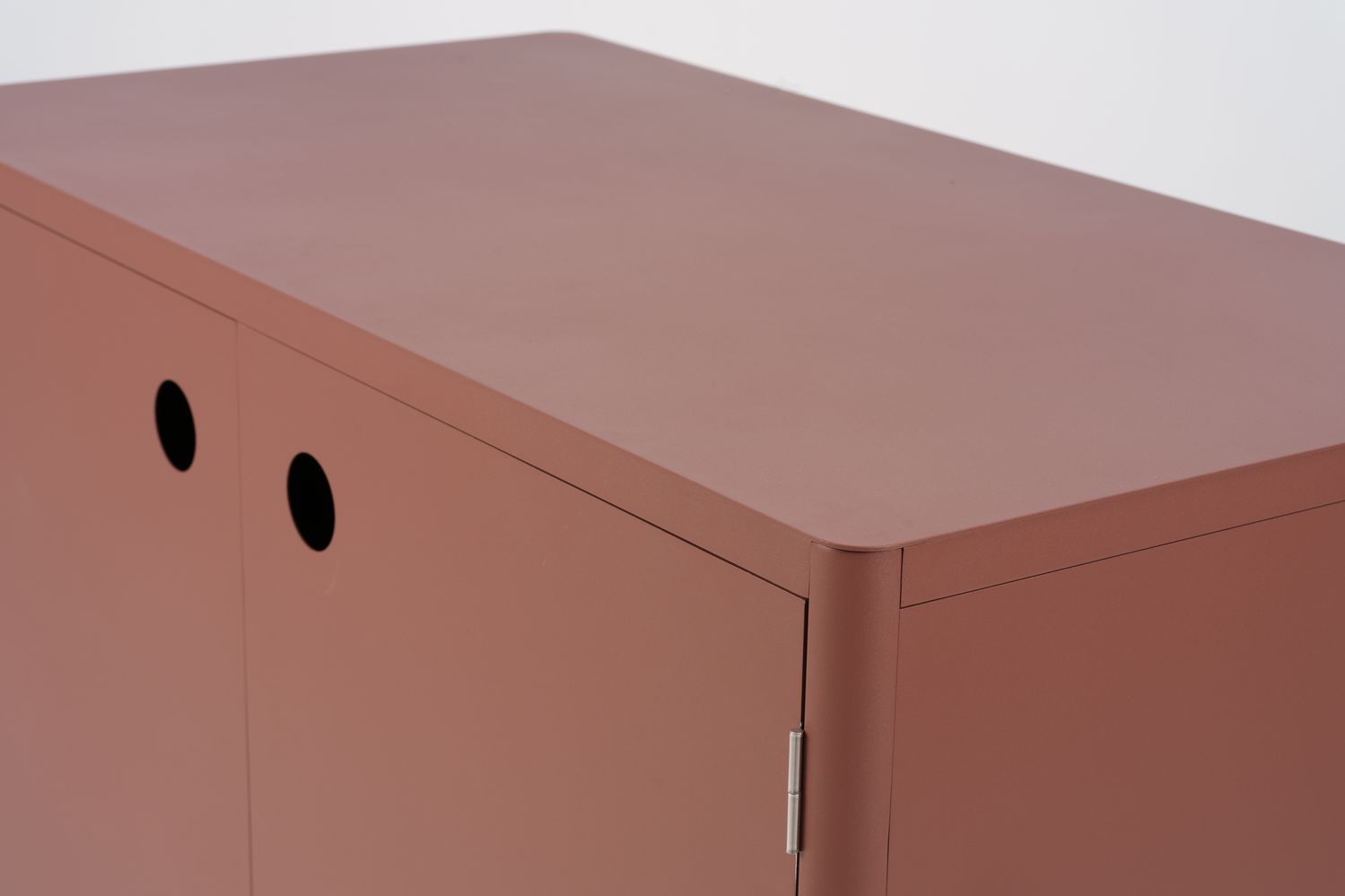 Outdoor Küche Kelia Modul Element mit Türen 121 cm Aluminium Zin rot