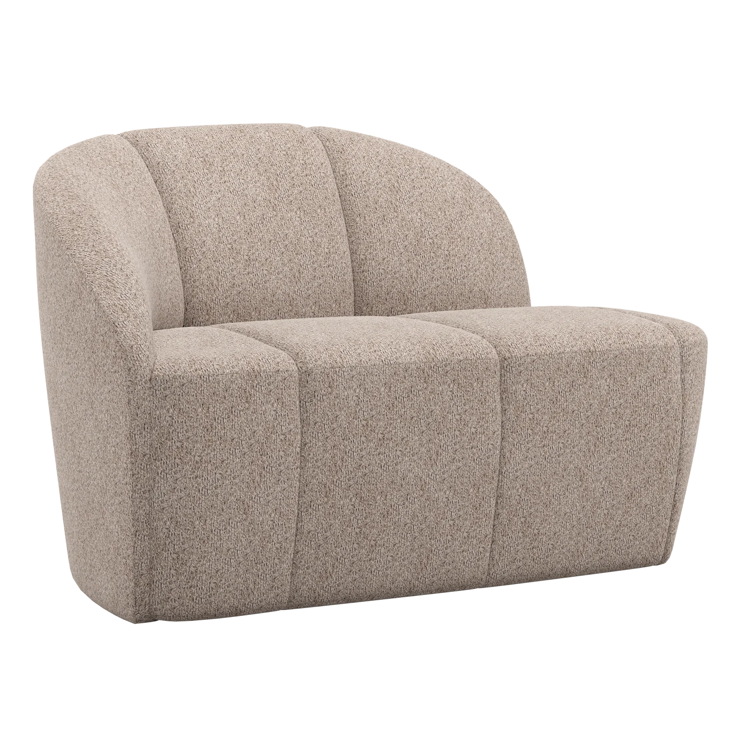 2 Sitzer Sofa Bank MOJO links Wolle dunkelsand