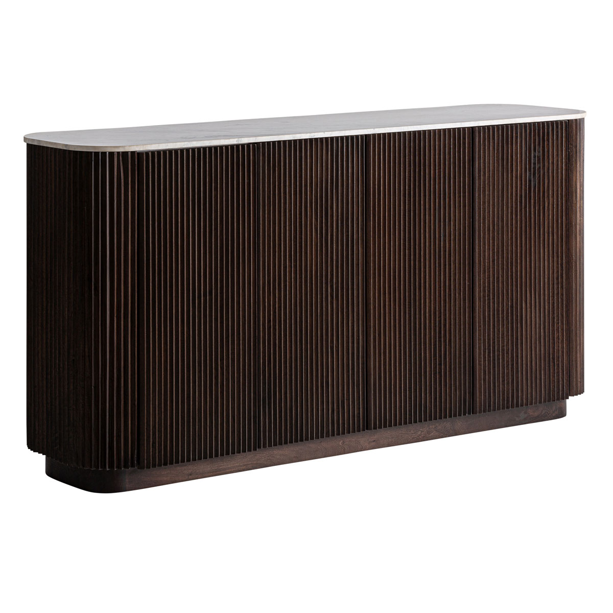 Sideboard KALEH 200 cm Mangoholz Marmor  