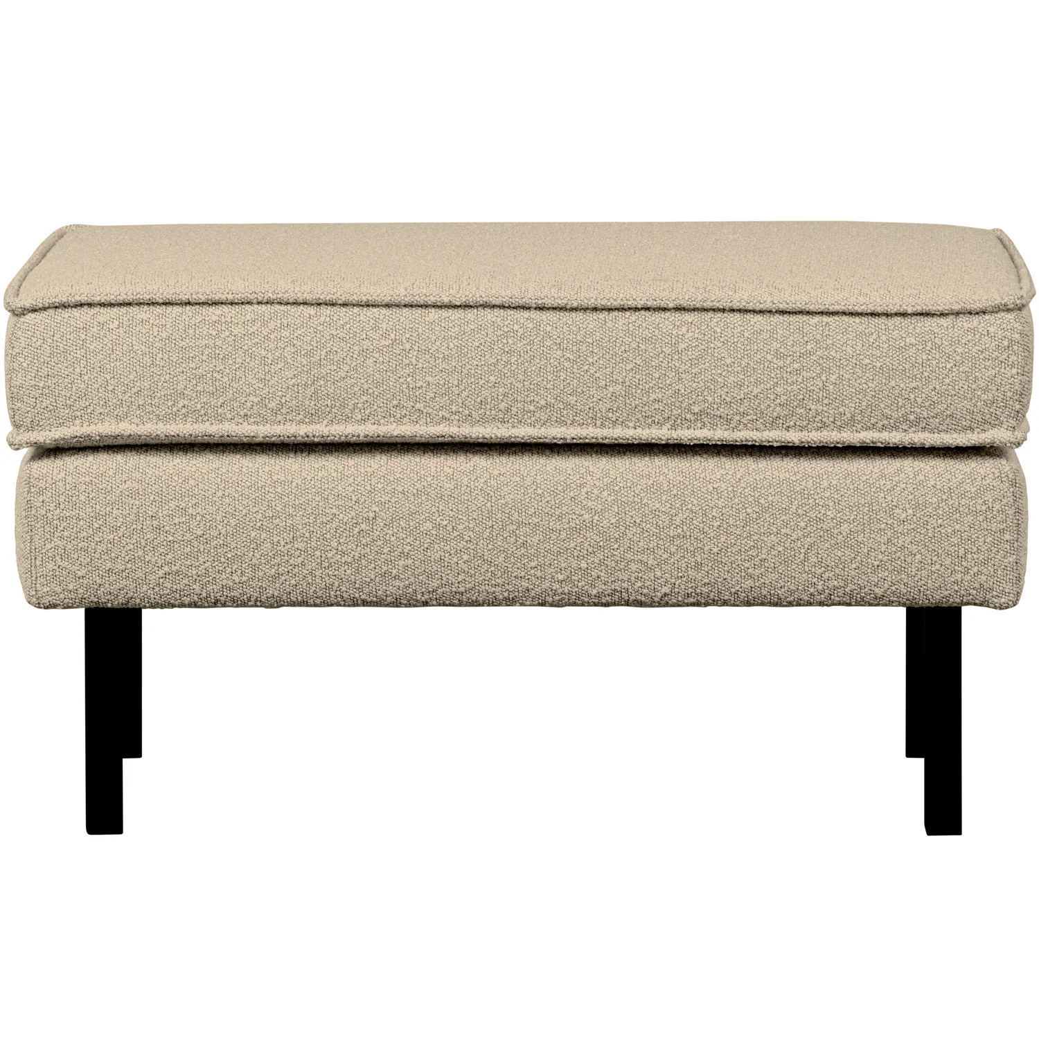 Hocker Fußhocker RODEO Bouclé Stoff beige