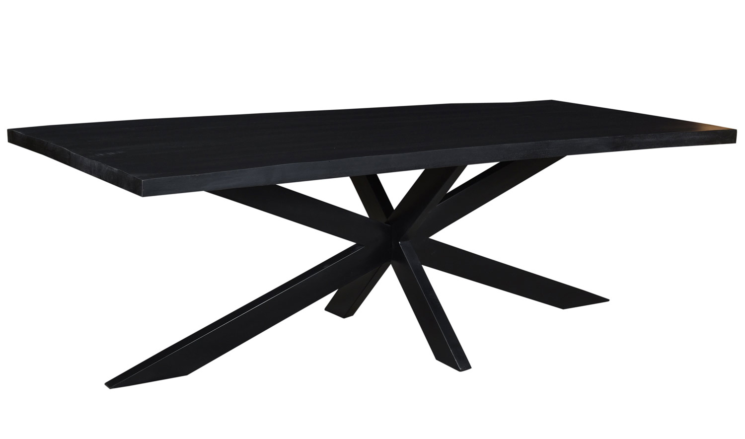 Esstisch Spider 220 x 100 cm Akazienholz Metall schwarz