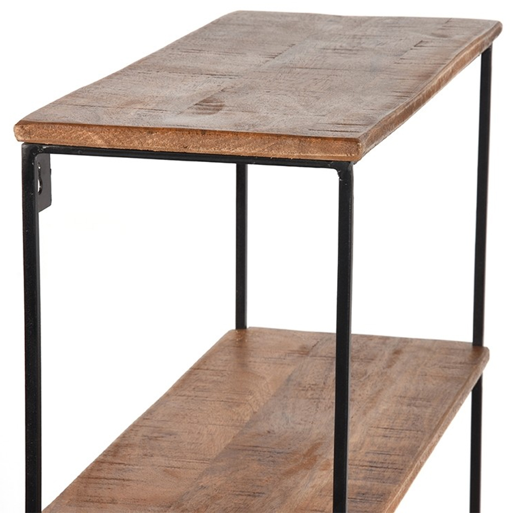 Industrie Regal Wandregal 80 x 50 cm Mango Holz