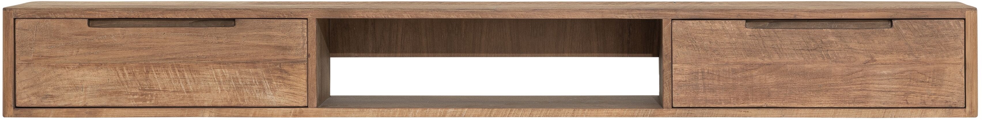 TV Möbel Bliss 200 cm hängend recyceltes Teakholz Lowboard