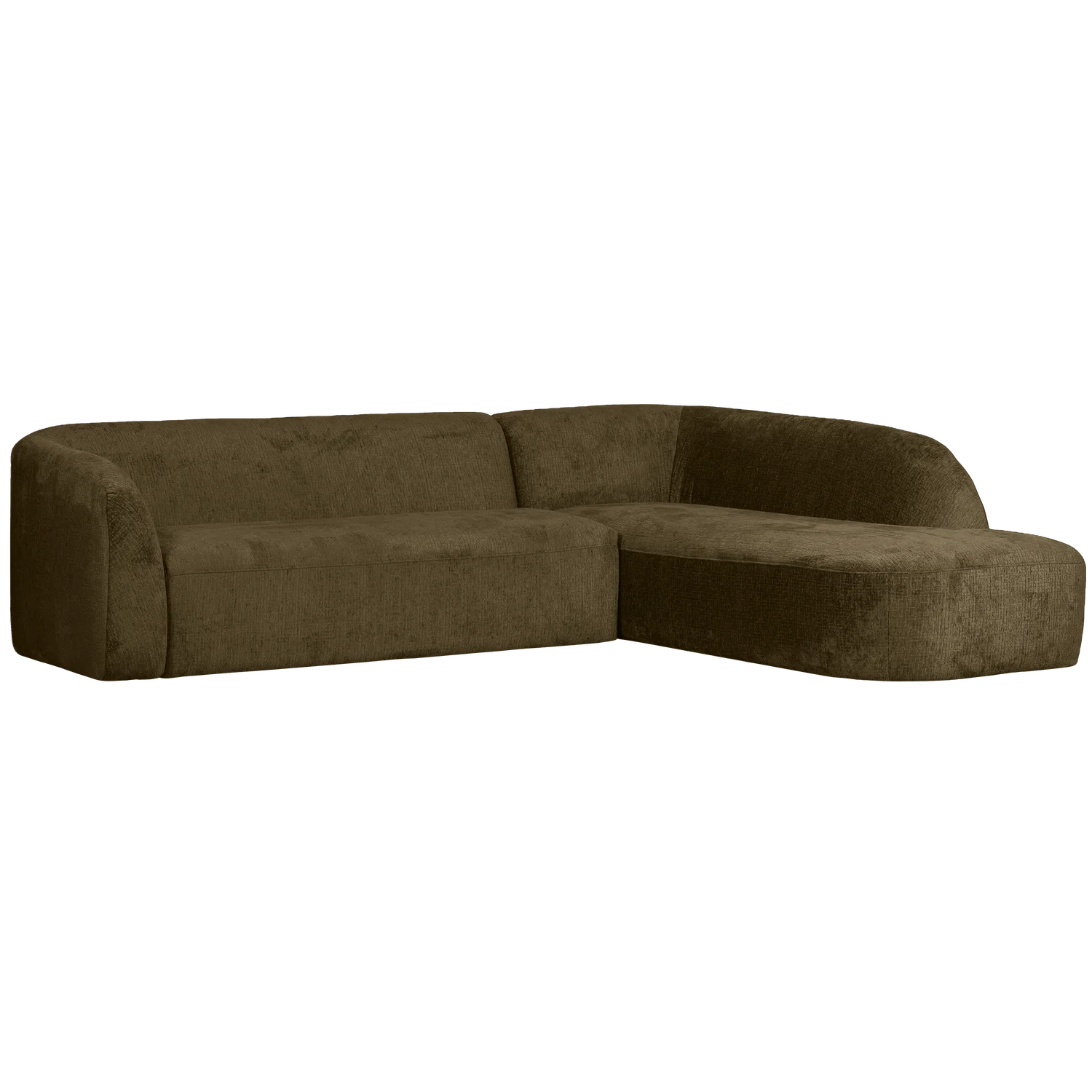 Eckgarnitur Sloping Struktur Velvet bonsai Ecksofa Longchair rechts