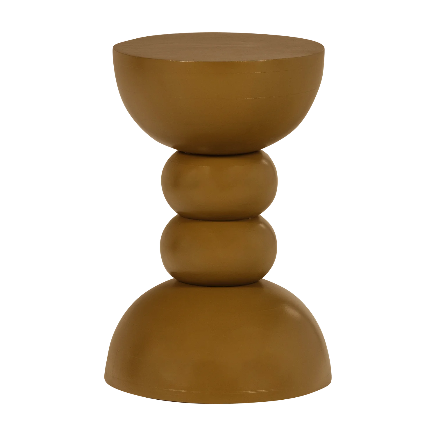 Beistelltisch MIEL Ø 35 cm Mangoholz honiggelb