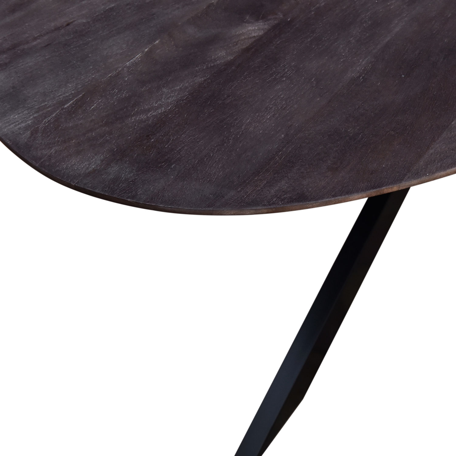 Esstisch MODEO oval 200 x 100 cm Mangoholz braun