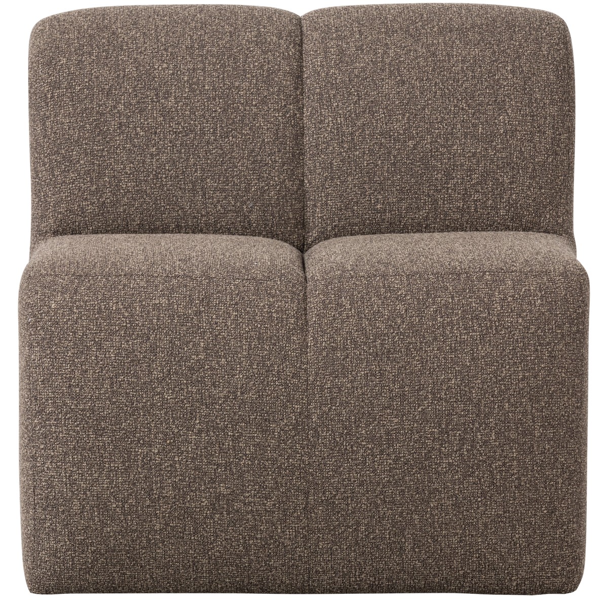 Esszimmerbank Eckbank MOJO 84 cm Element Bouclé braun melange
