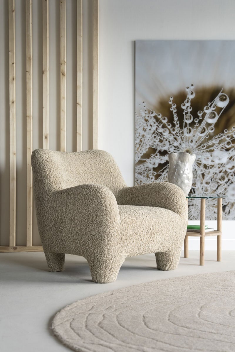 Sessel Shaun Teddystoff taupe Relaxsessel Fernsehsessel