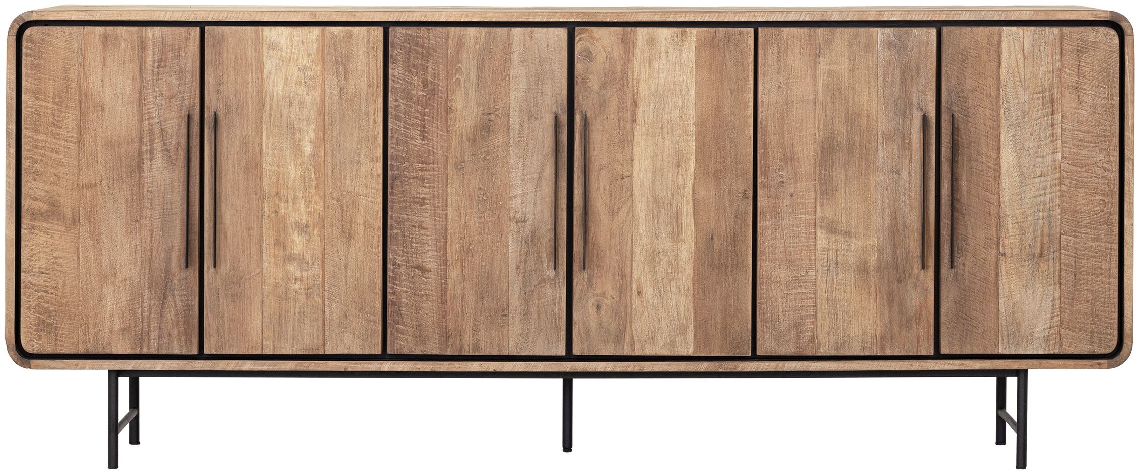 Sideboard Evo 220 cm recyceltes Teakholz Kommode