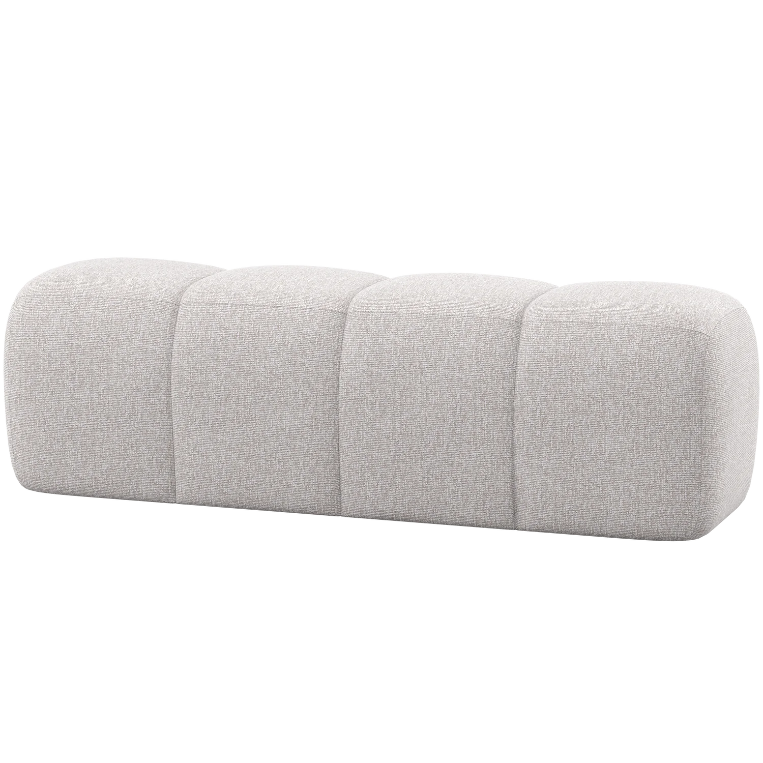 Esszimmerbank Hocker MOJO 164 cm Bouclé ecru melange