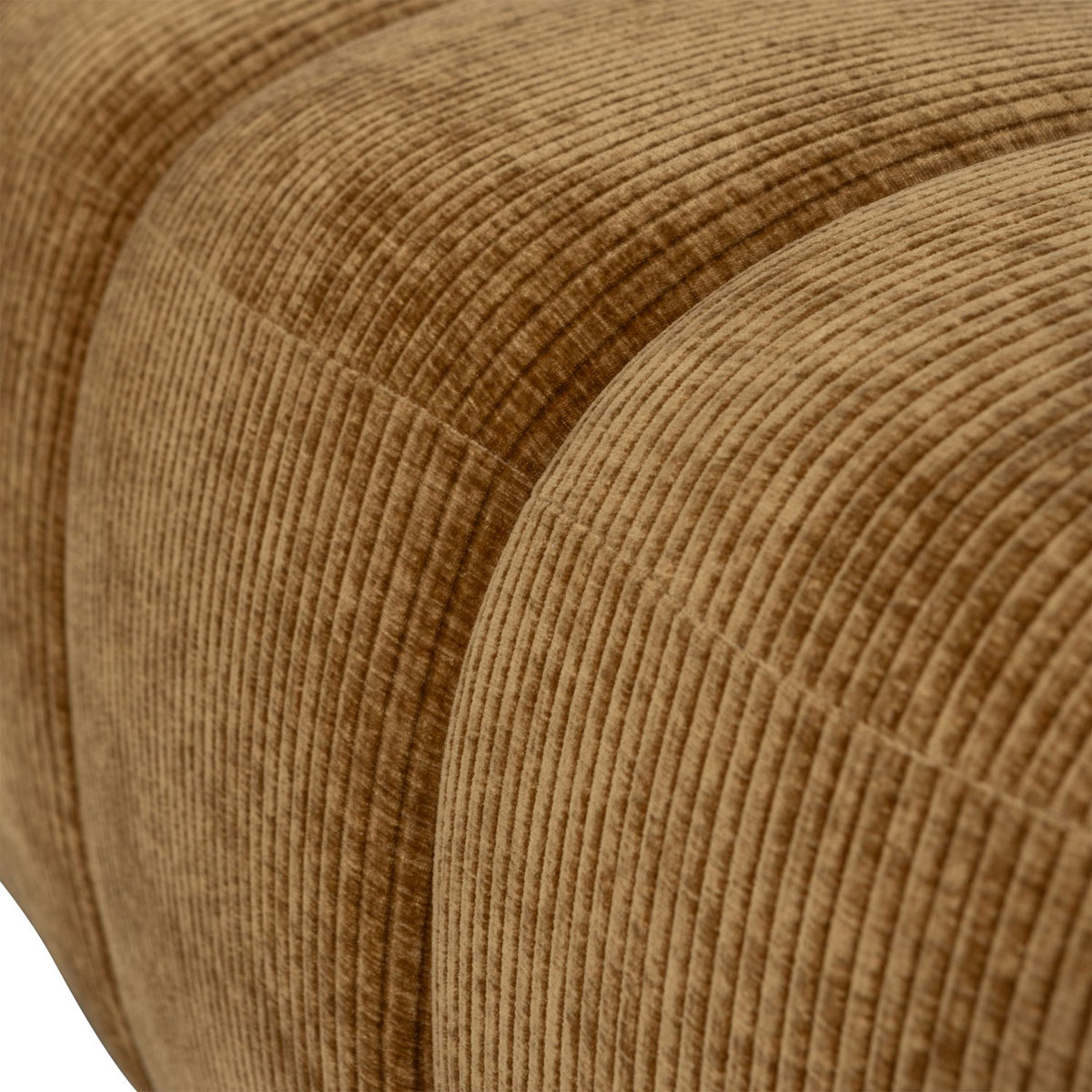 woood Esszimmerbank Hocker MOJO 164 cm gerippter Stoff honiggelb