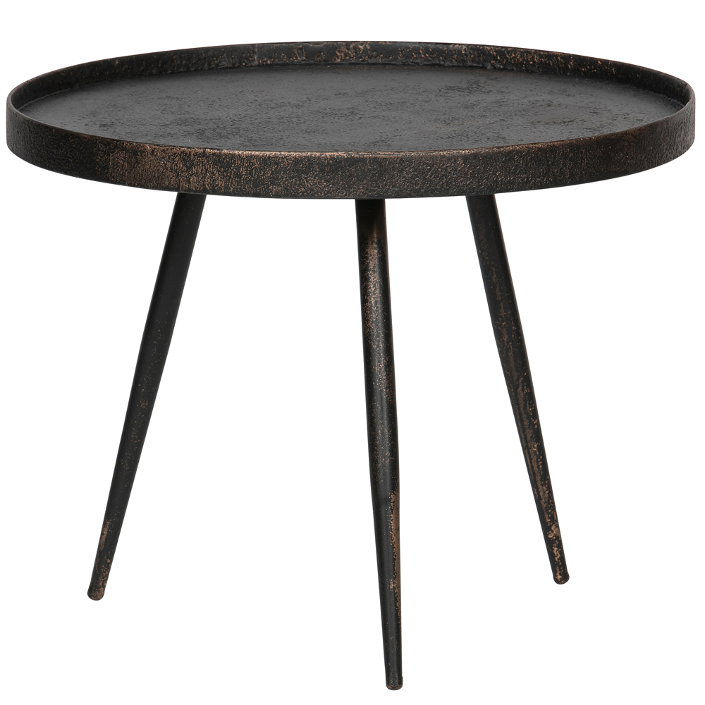 BePueHome Couchtisch Bounds Ø 58 cm Metall antikgold