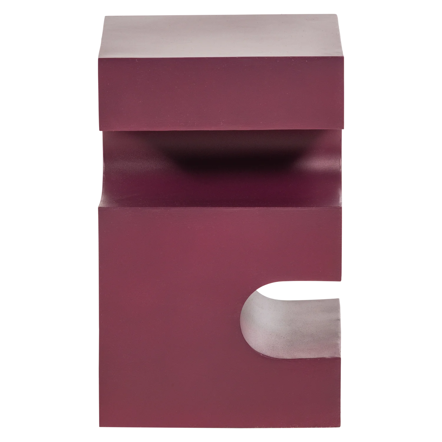 Beistelltisch JESSA 30 x 30 cm Metall lila braun 