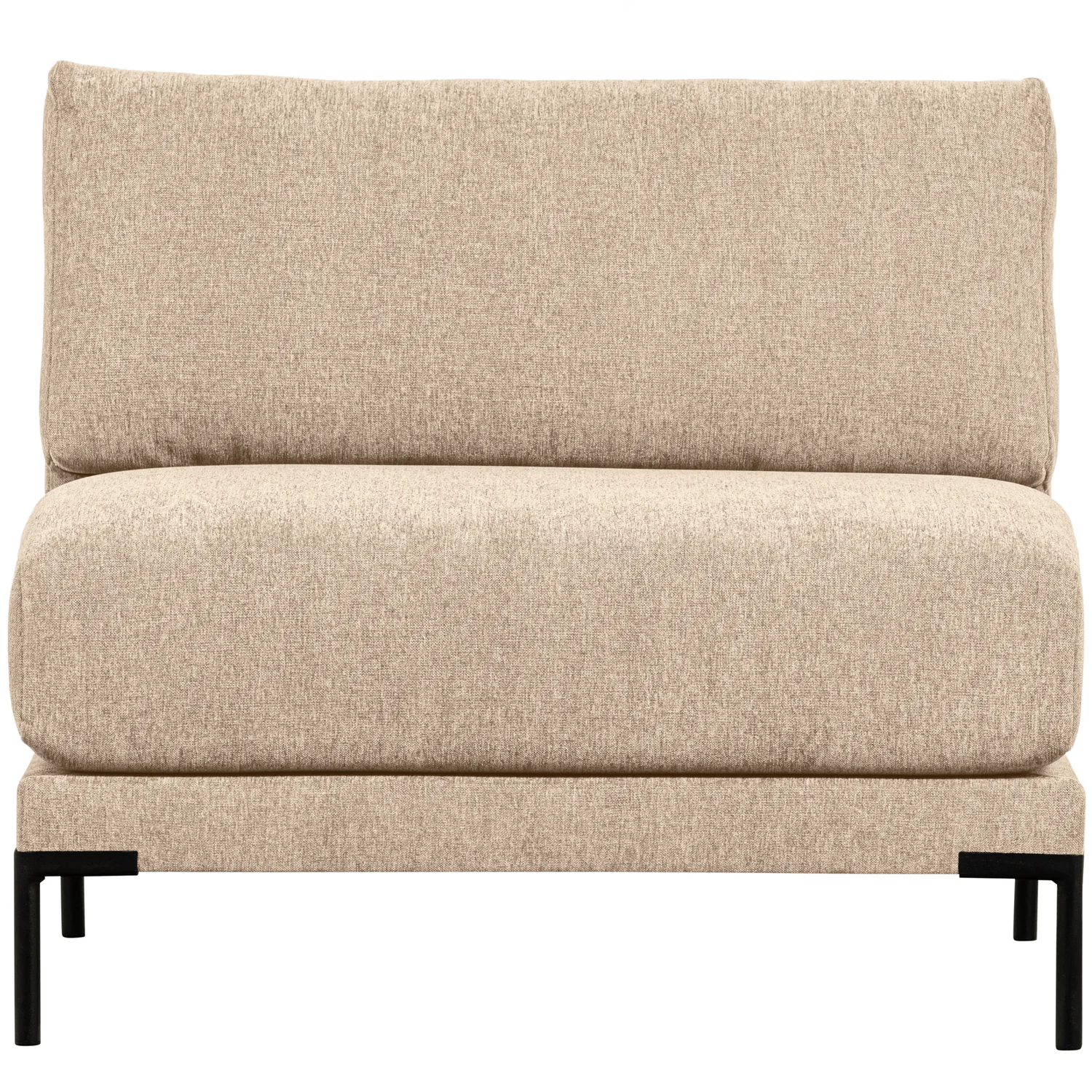 Loveseat Sessel Couple Element Chenille Webstoff natur melange