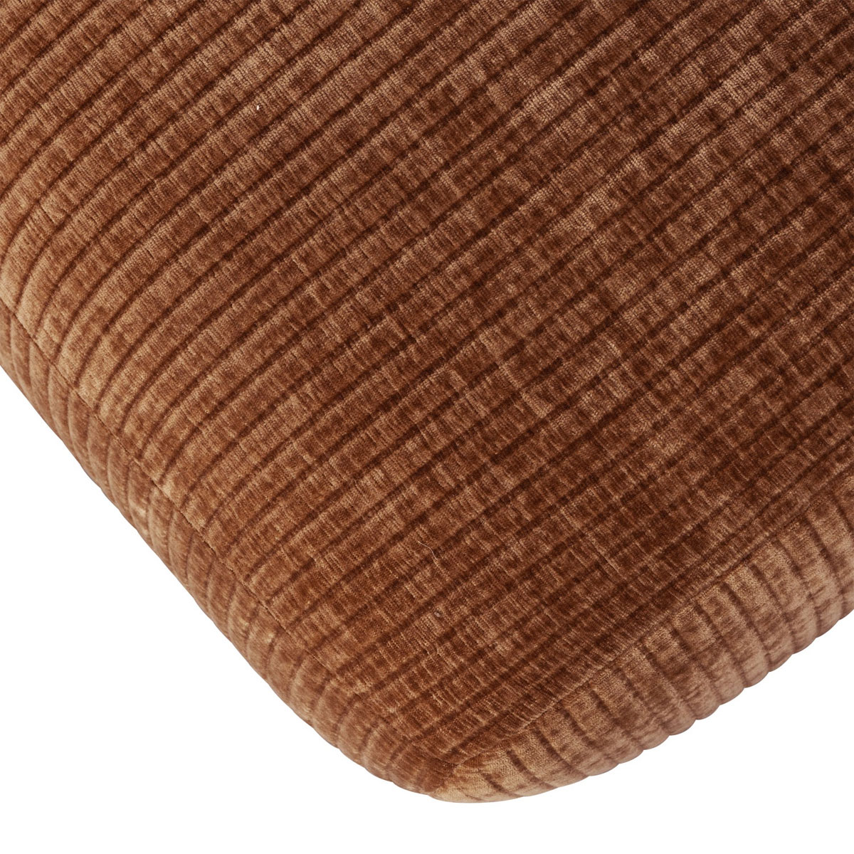 woood Esszimmerbank Hocker MOJO 164 cm gerippter Stoff rostbraun