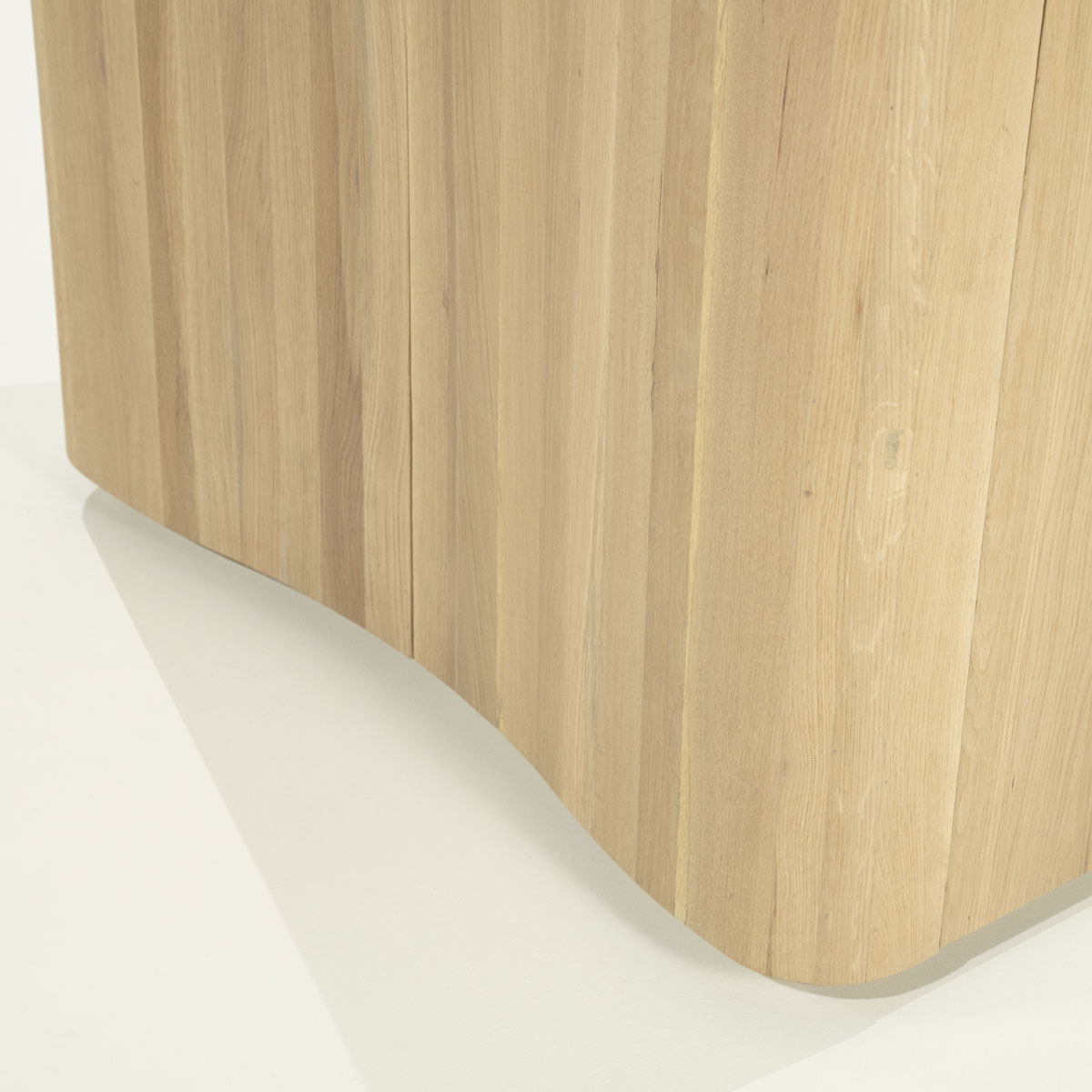 Highboard Josh mit 2 Türen Eiche Holz Furnier hellbraun