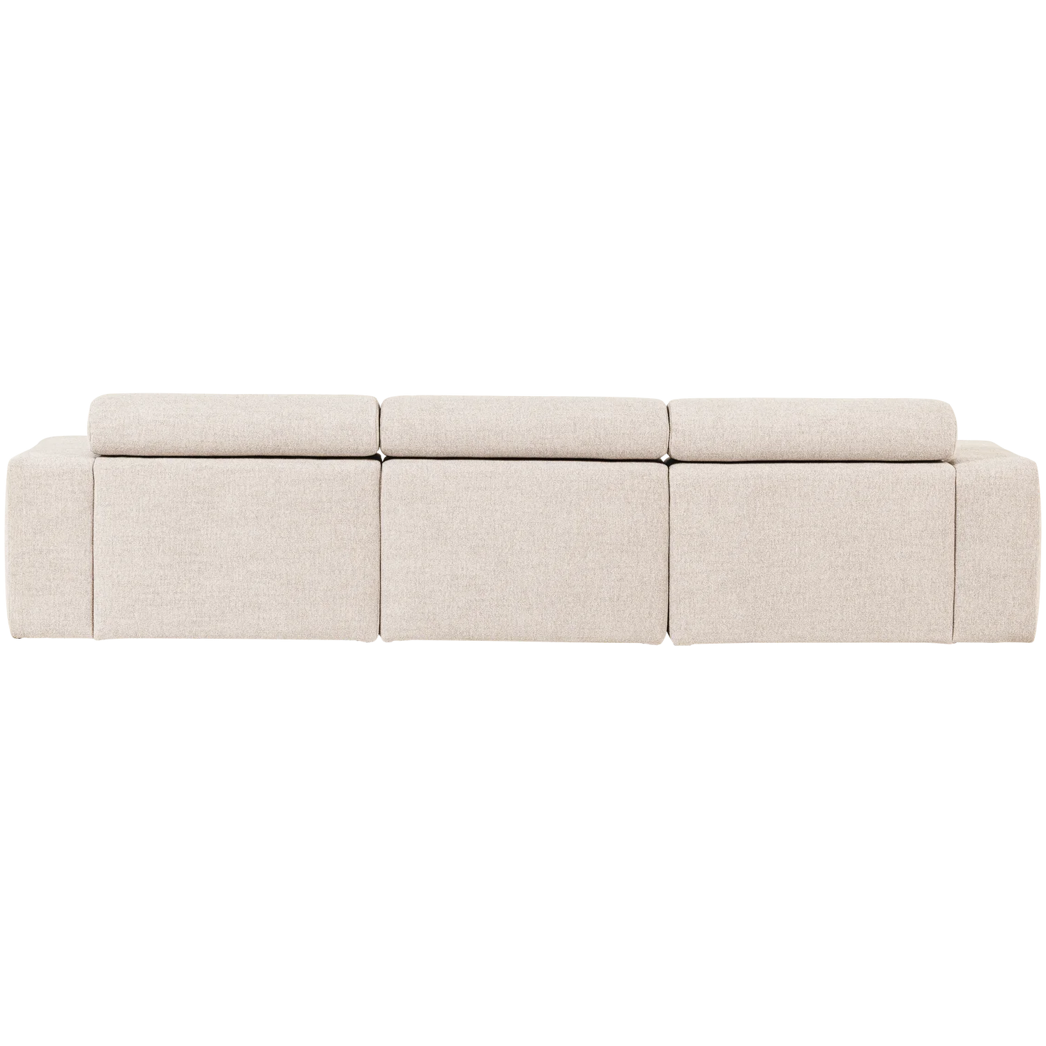 Ecksofa Sofa NOVI Bezug Bouclé natur Chaiselongue links