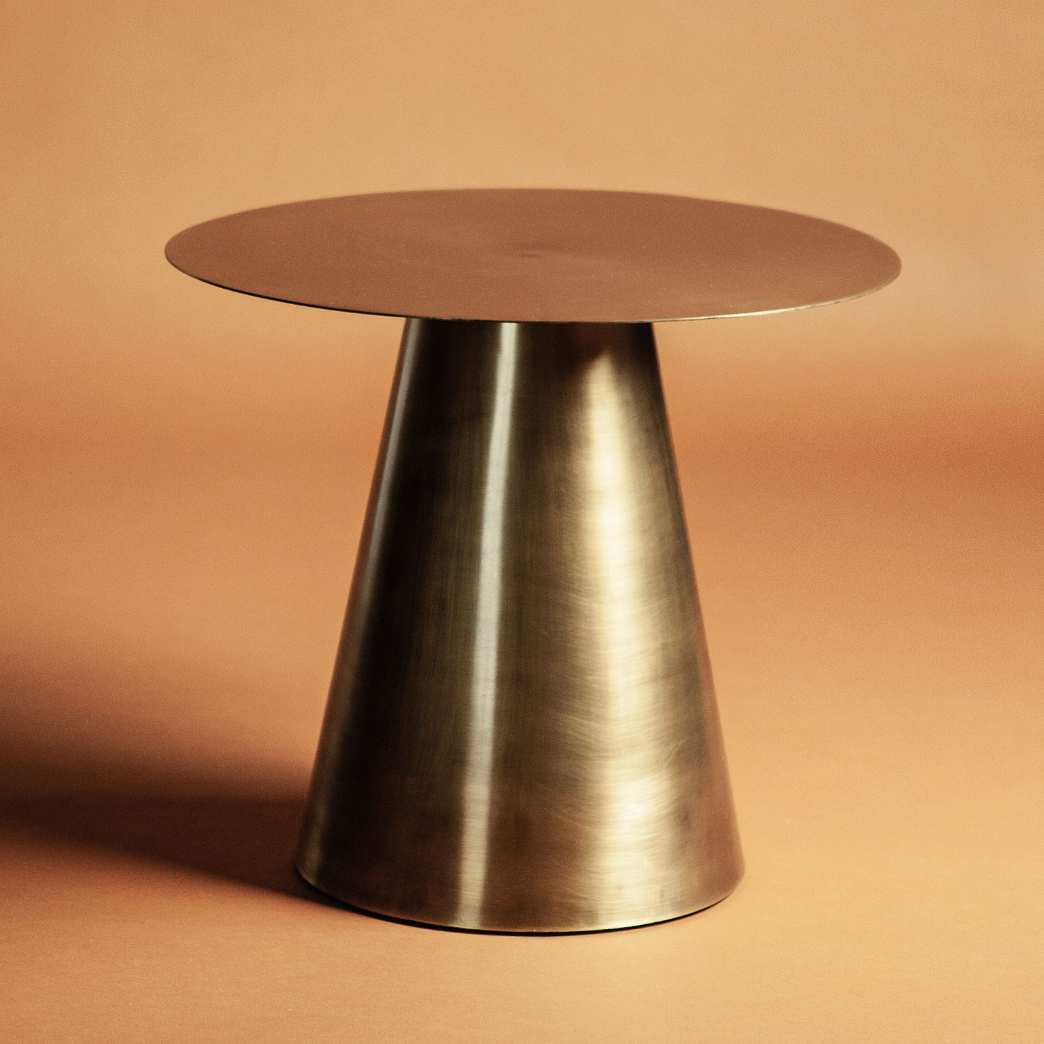 Couchtisch Major Ø 45 cm rund Beistelltisch bronze