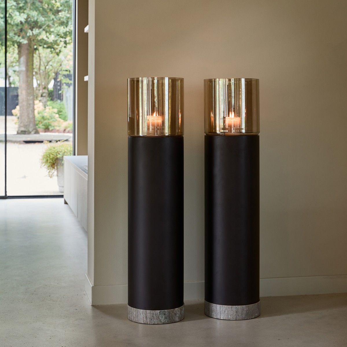  Kerzenhalter Windlicht Andiamo XL 108 cm Braun Rivièra Maison