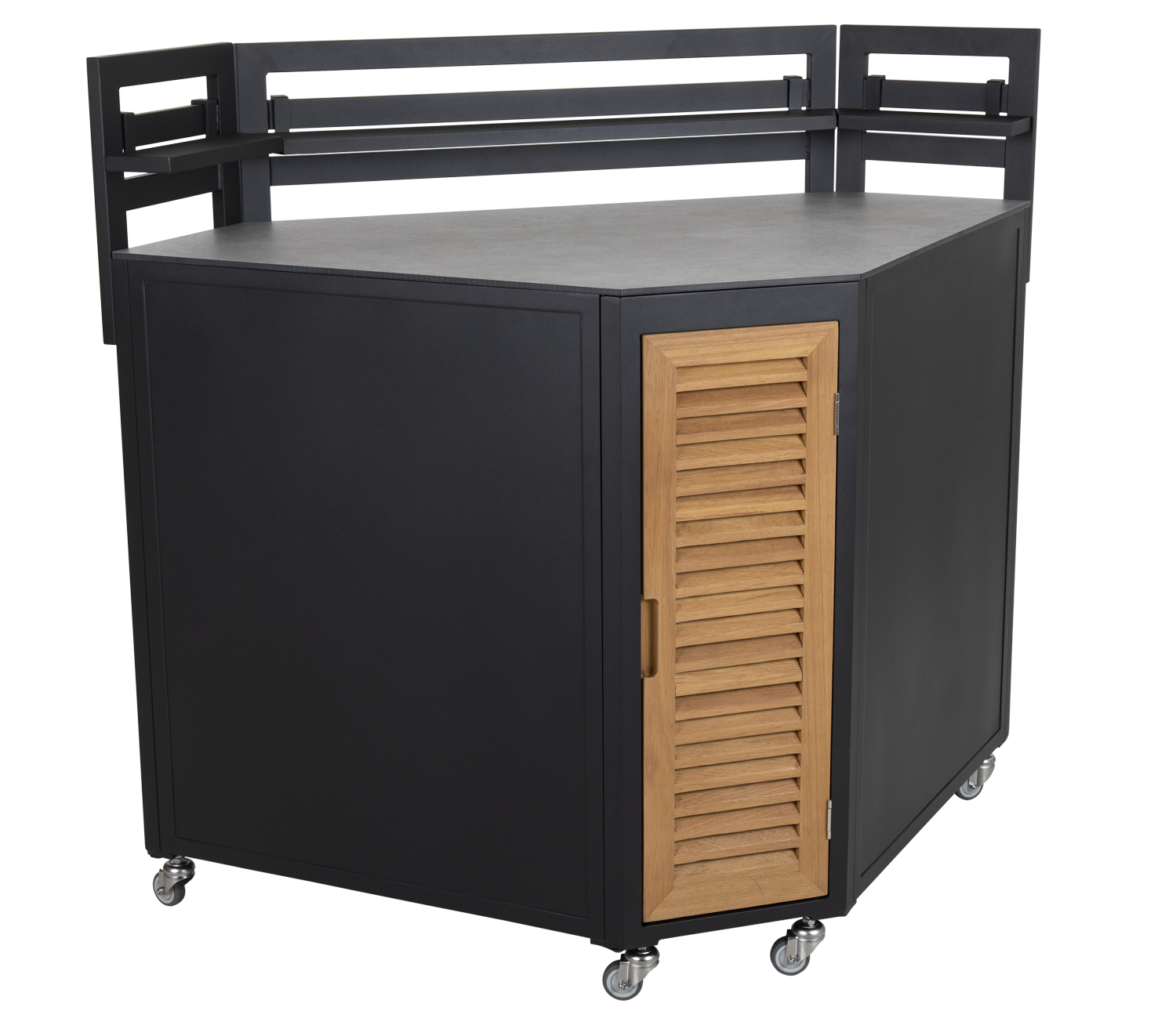 Fornax Außenküche komplett Eckelement + Grilleinsatz + Spüle + Endstück