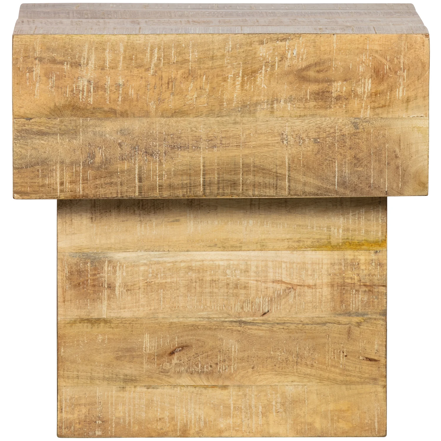 Beistelltisch BALK TOO 50 x 35 cm Mangoholz natur Couchtisch 