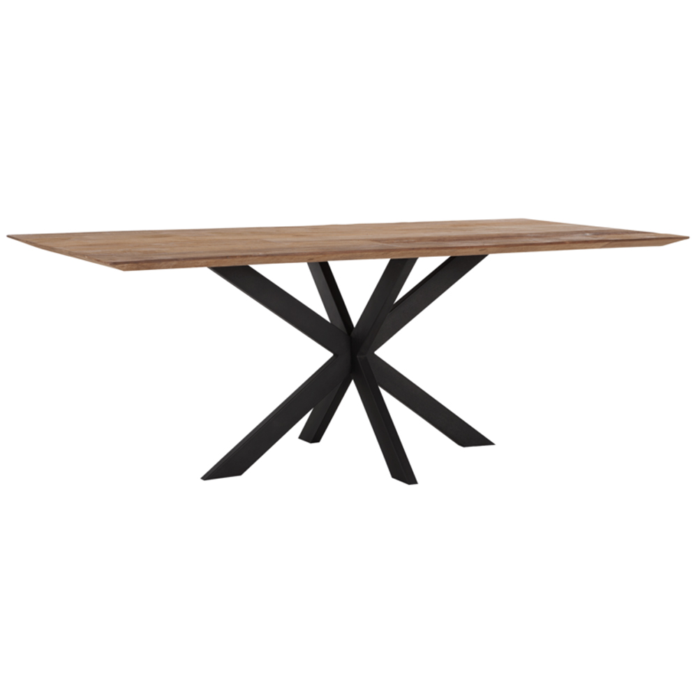 DTP HOME Esstisch Curves 210 x 100 cm Teakholz Metall