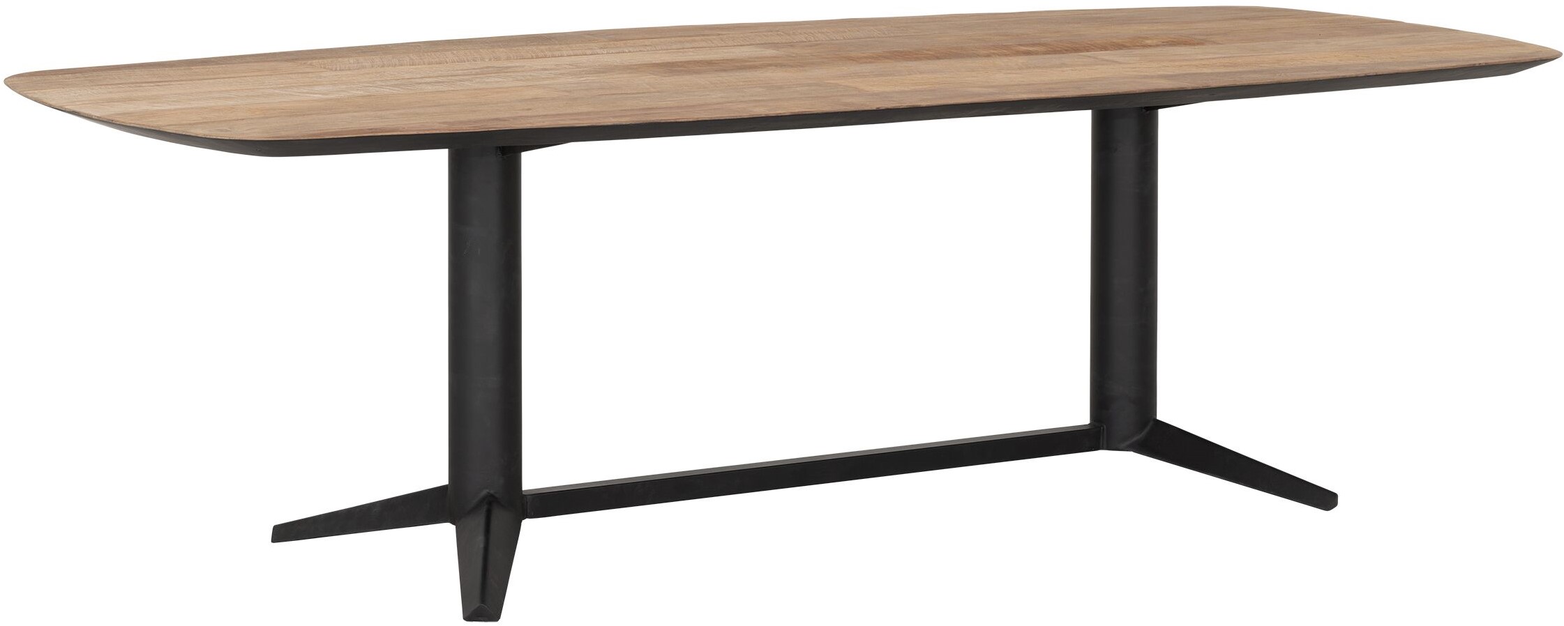 Esstisch Soho oval 260 x 110 cm recyceltes Teakholz  