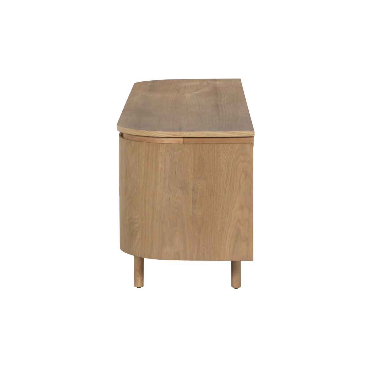 TV Möbel Lowboard Tobago 210 cm Eiche Furnier natur Sideboard