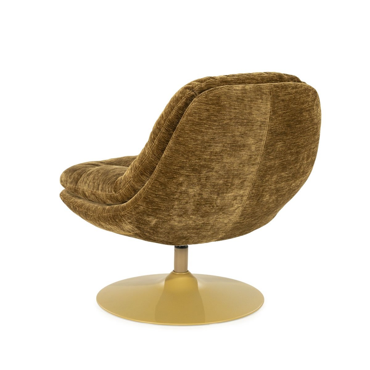 BY-BOO Drehsessel Sessel drehbar Tromba senffarben