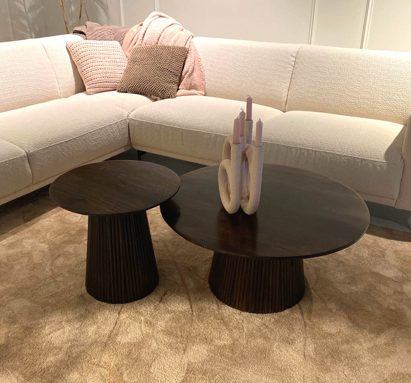 Couchtisch Salvator rund Ø 80 cm Mangholz