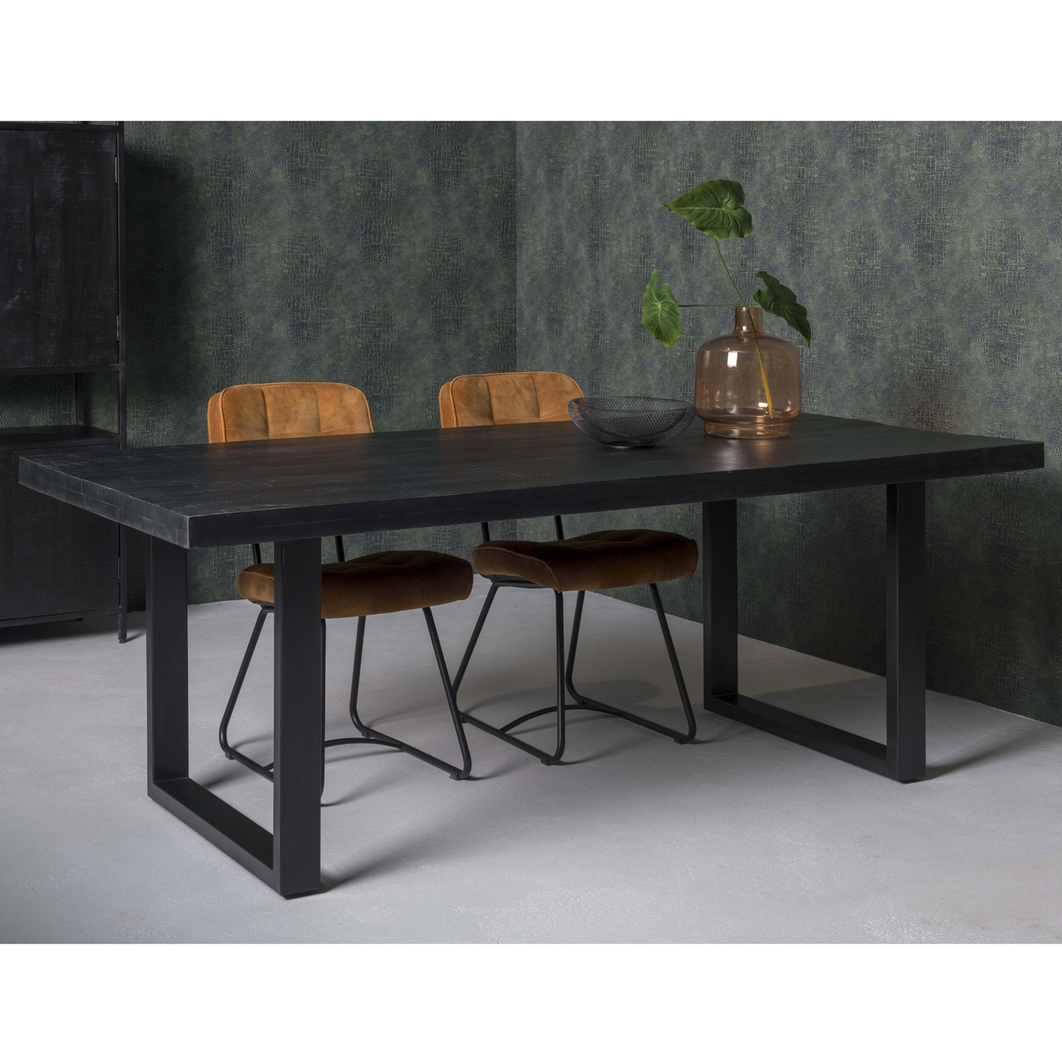 Esstisch schwarz Kala 240 x 100 cm Mango Holz
