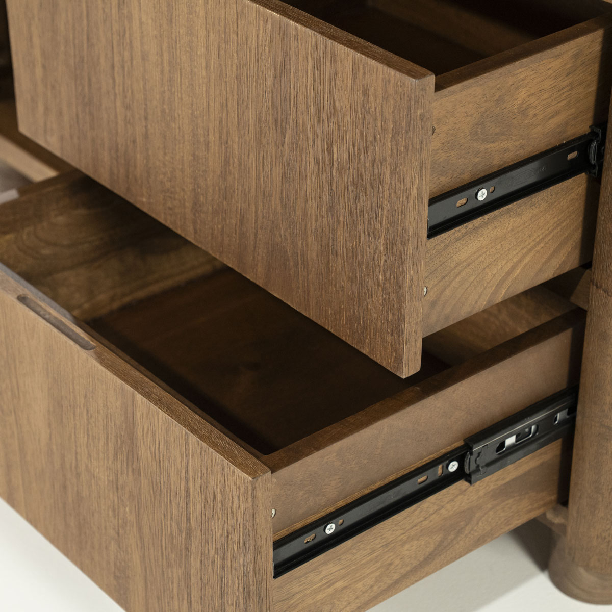 Highboard Schrank Regal Edward mit 3 Türen Mango Holz  