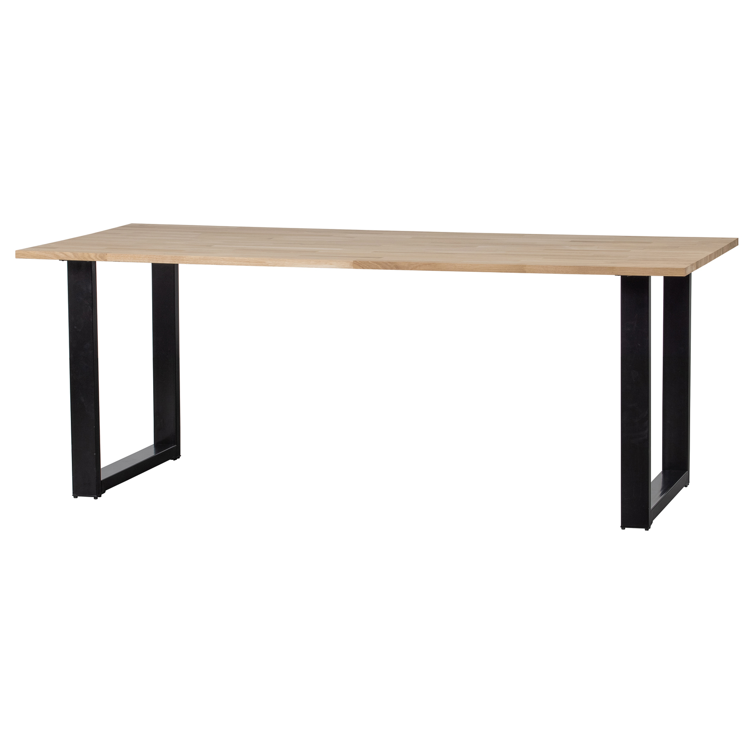 Esstisch Tablo 200 x 90 cm Eiche massiv FSC Metall U-Füße