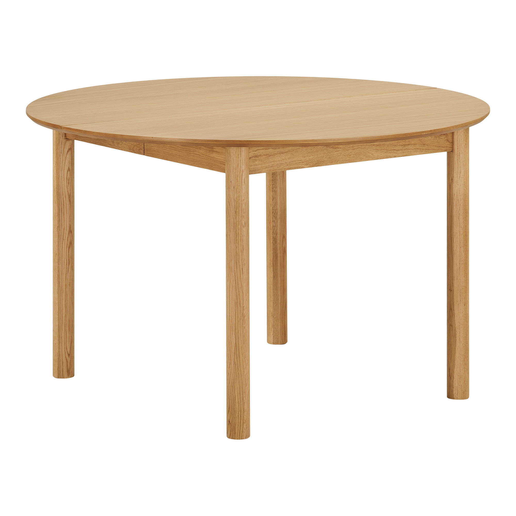Esstisch Denmark rund Ø 120 erweiterbar auf bis L 220 cm Eiche Furnier natur