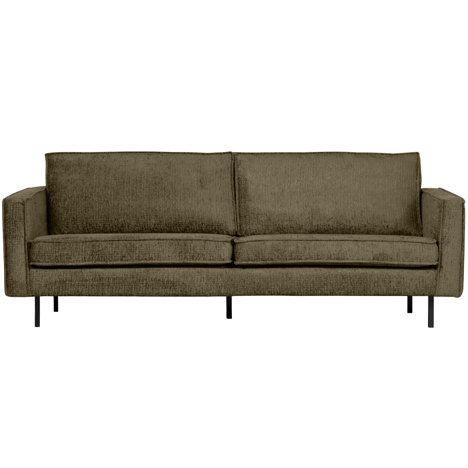 2,5 Sitzer Sofa RODEO Struktur Samt bonsai Couch Loungesofa