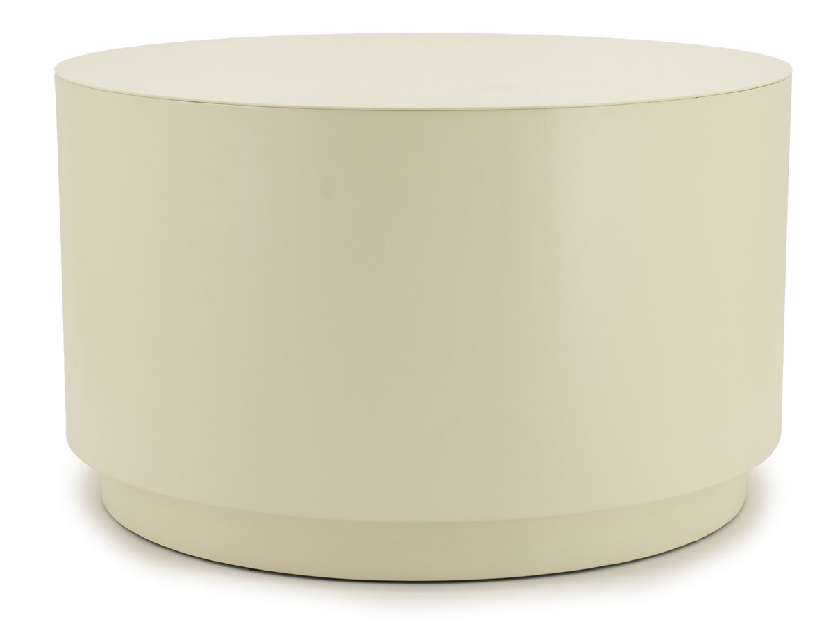 Beistelltisch Mesita Ø 60 cm Metall beige
