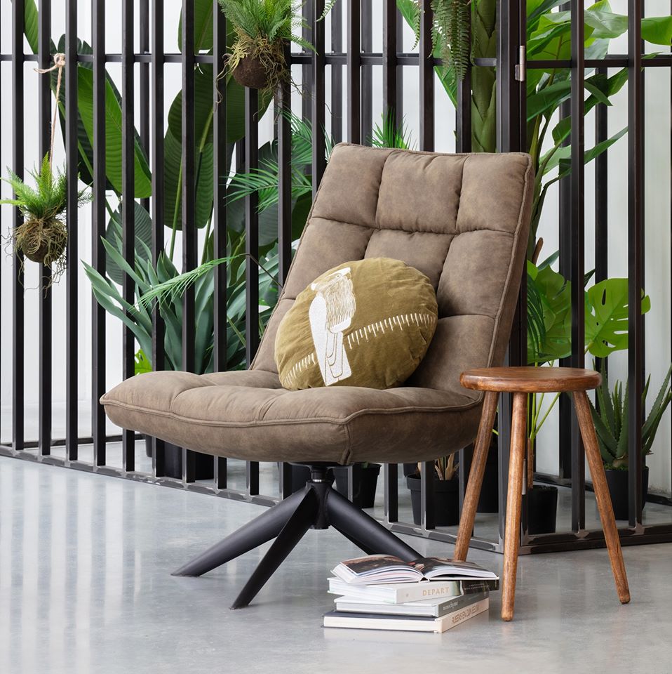 woood Loungesesel Sessel drehbar Jouke grün