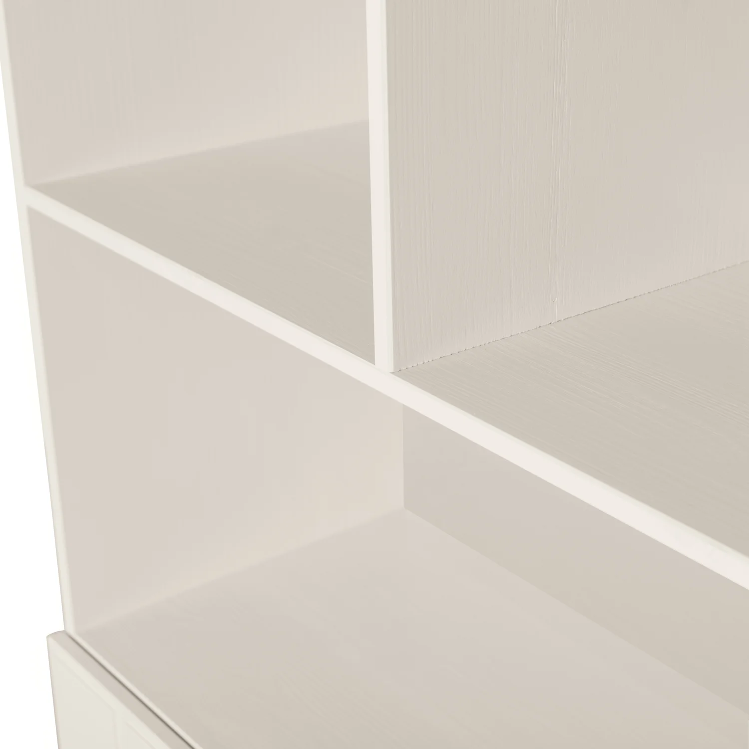 Regal Schrank MILLER 2-türig H 200 cm Kiefernholz staubgrau