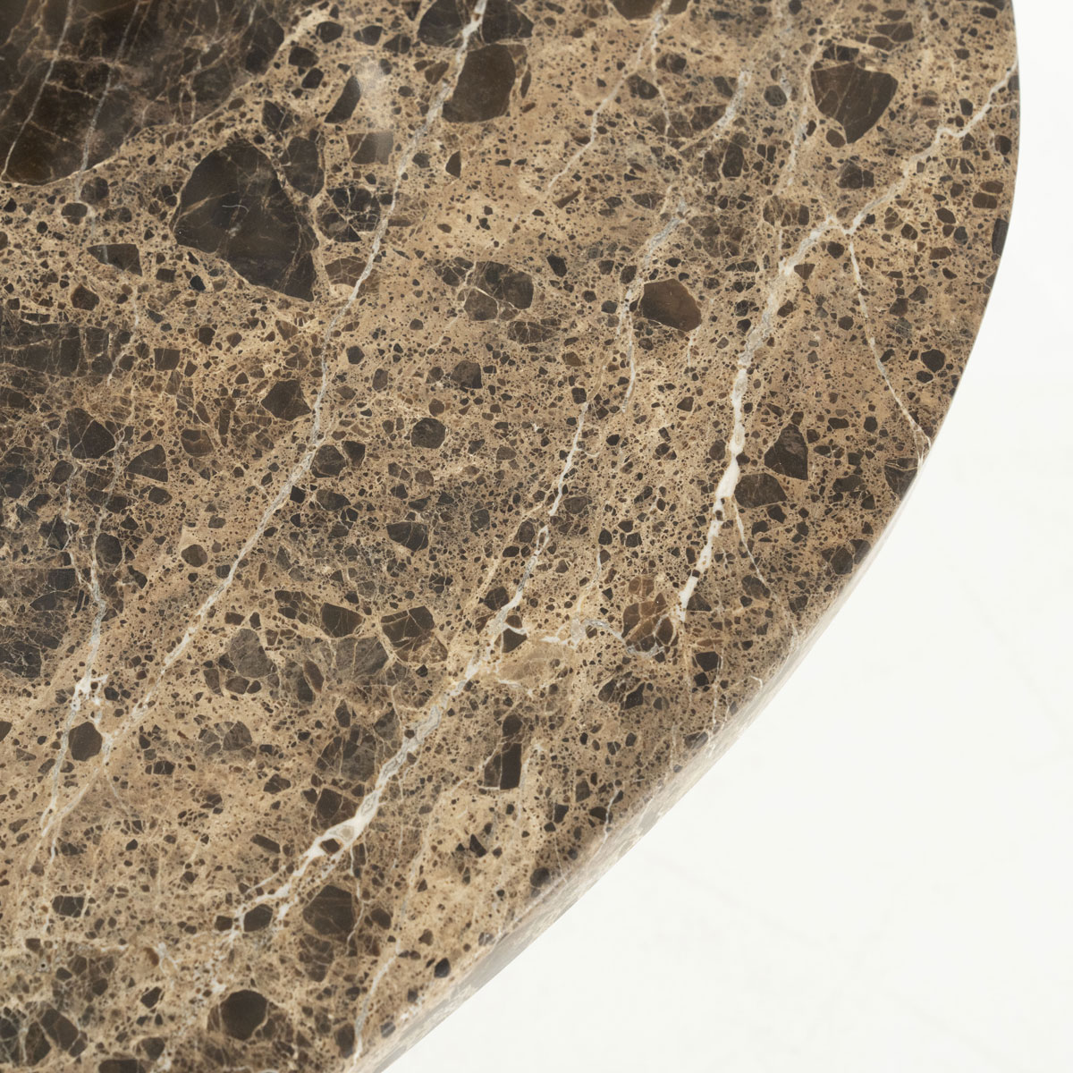 Couchtisch Bradley oval 120 x 75 cm Mango Holz Marmor