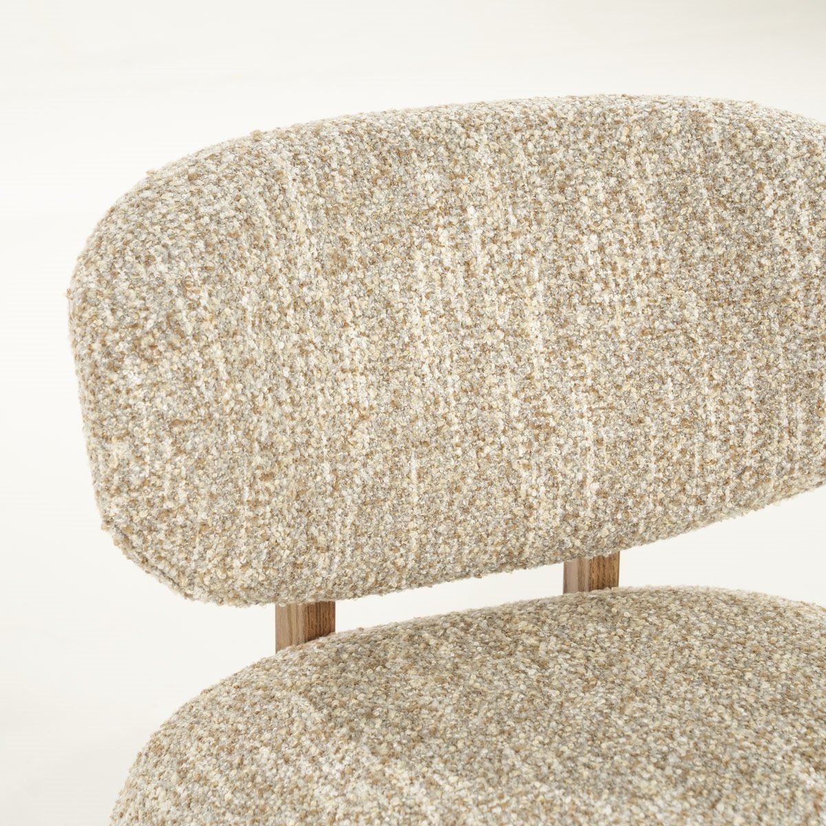 Sessel Reza Eichenholz braun Stoff beige Relaxsessel Fernsehsessel
