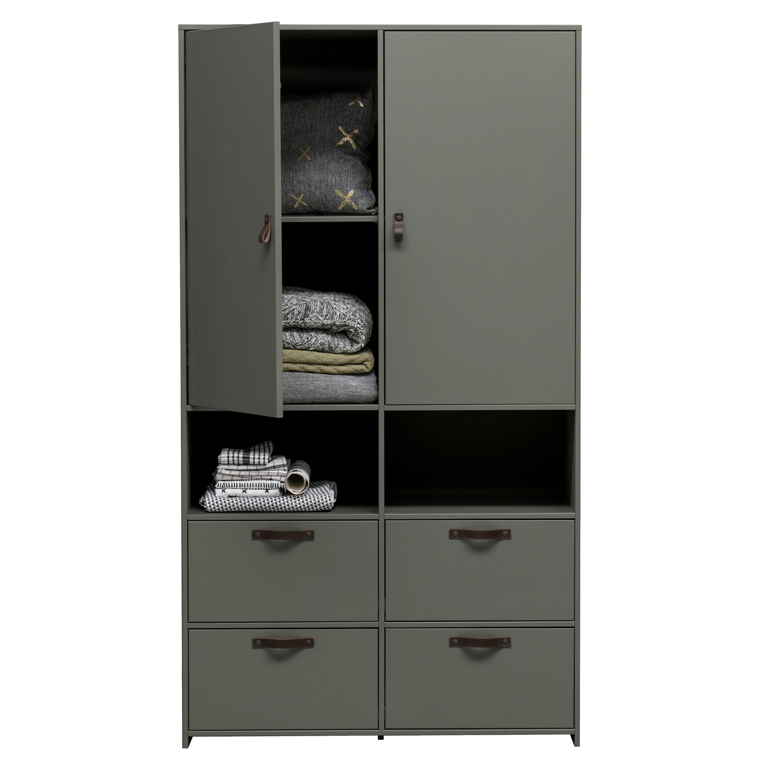 vtwonen Kleiderschrank Stage Kiefer grün Schrank