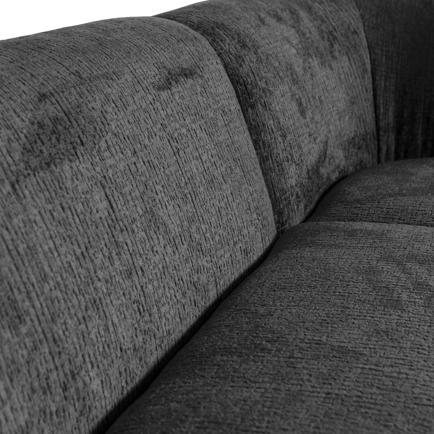 Eckgarnitur Sloping Struktur Velvet mountain Ecksofa Longchair rechts