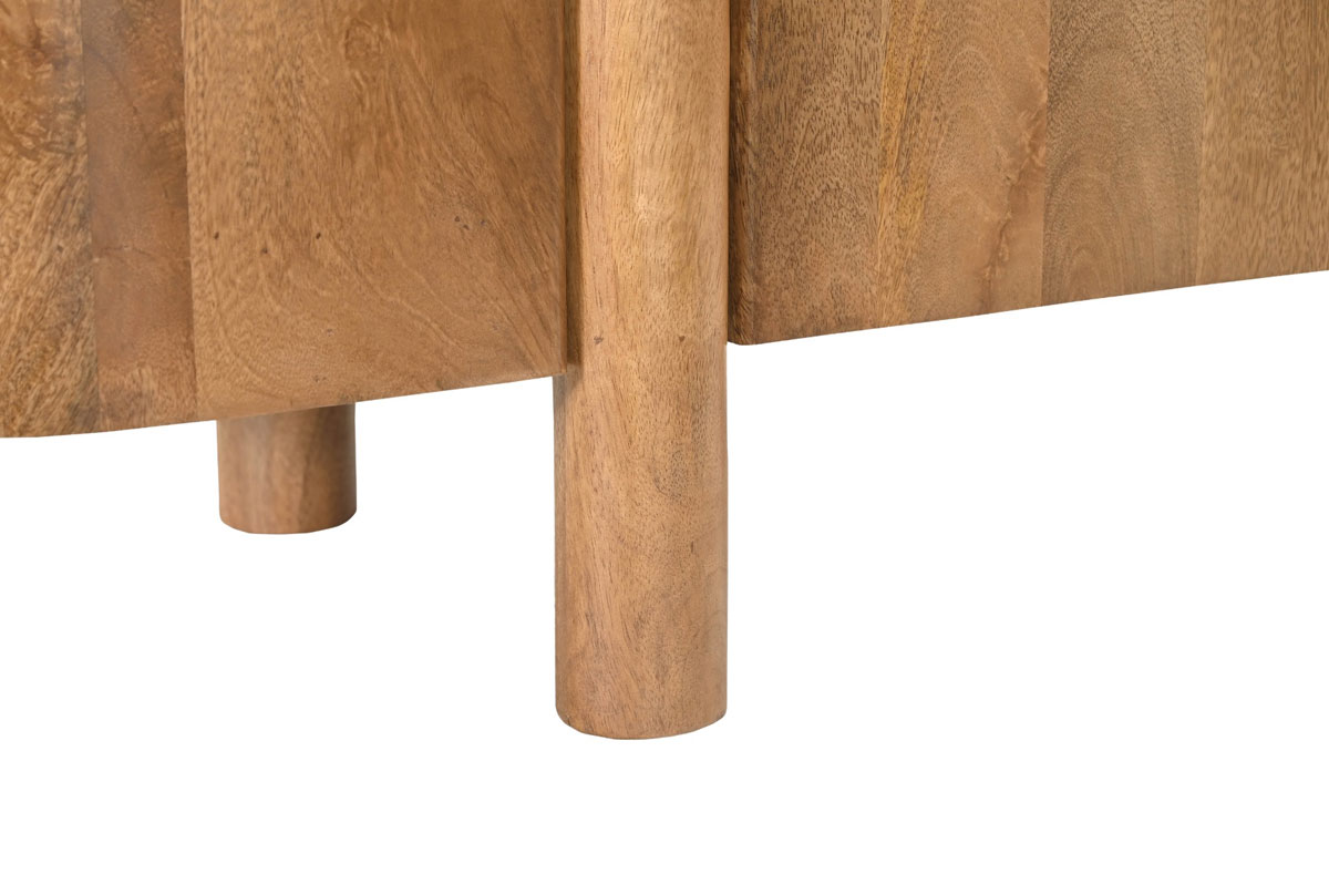 Schrank Highboard Salono H 150 cm Mango Holz massiv braun